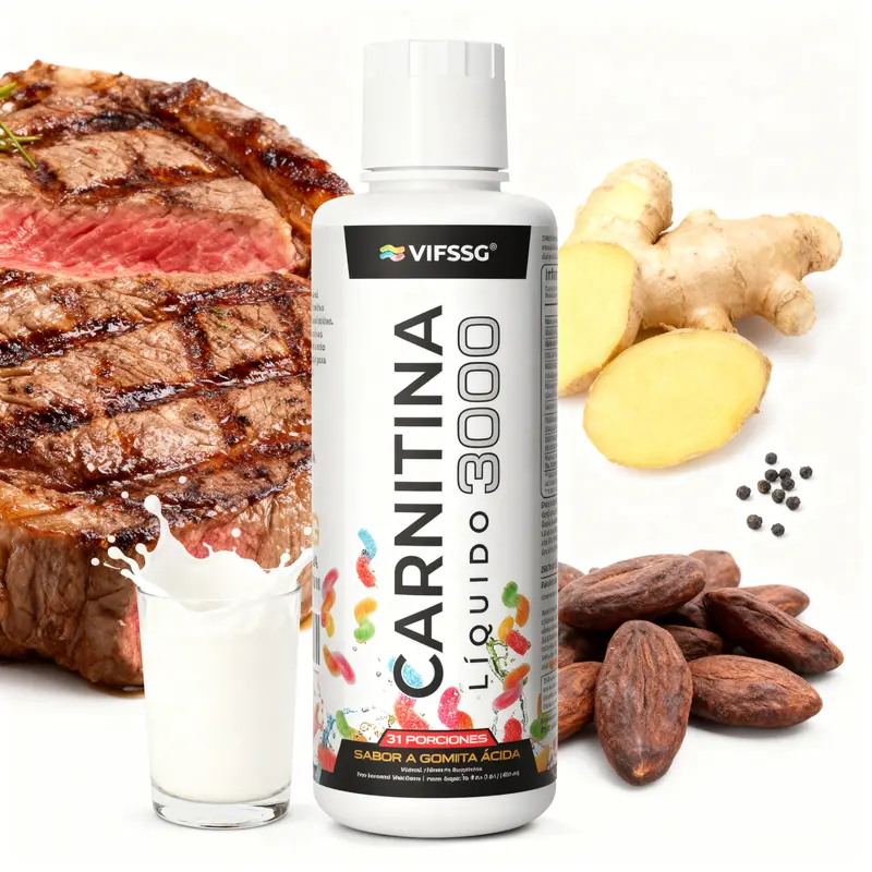 VIFSSG L-Carnitina Lquida 3000mg con Taurina, BCAA y Vitaminas B3 B6 B12 con Jengibre y Pimienta Negra | Suplemento Lquido | 31 Porciones-A - TikTok Shop Mxico VIFSSG L-Carnitina Lquida 3000mg con Taurina, BCAA y Vitaminas B3 B6 B12 con Jengibre y Pimienta Negra | Suplemento Lquido | 31 Porciones-A - TikTok Shop Mxico
