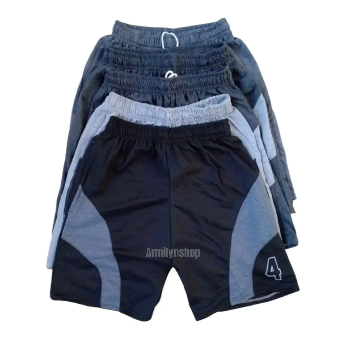 3pcs Jogger Shorts for Kids (4-6Yrs) (7-9Yrs) (12-16 Years Old) Garterized Shorts