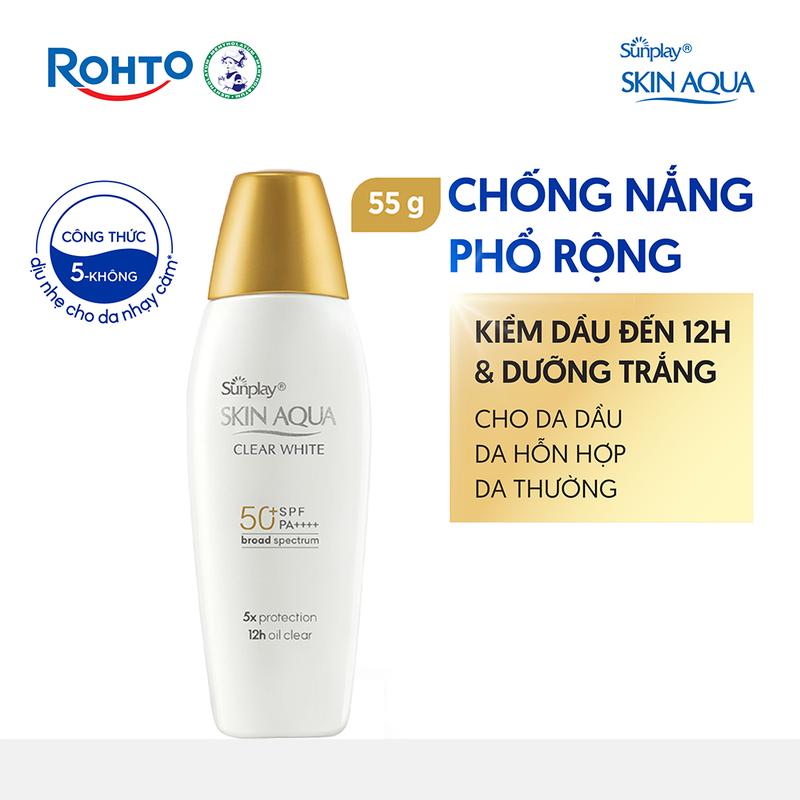 Sữa chống nắng dưỡng da trắng mịn Sunplay Skin Aqua Clear White (Tùy chọn)