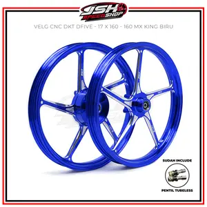 Velg Racing DKT DFIVE CNC Set Depan Belakang Ring 17 140/160 160/160 MX King FIZR Jupiter Z / MX Old VEGA ZR