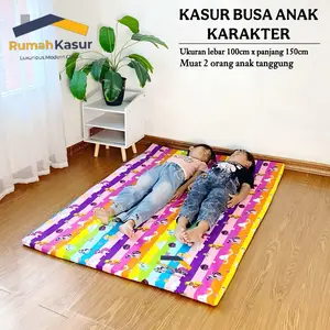 RumahKasur Kasur Busa Anak Karakter Lucu 100 x 150 cm Kasur Busa Lipat Bisa COD Furniture Matras
