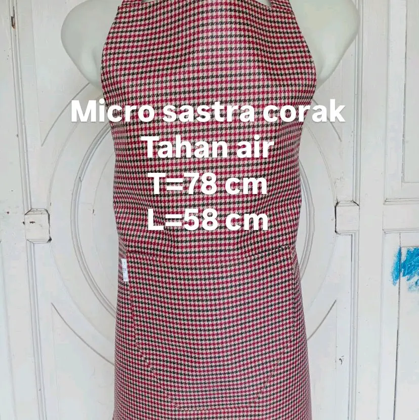 Celemek dapur-pelindung memasak-apron standart-sastra tebal anti air -waterproof
