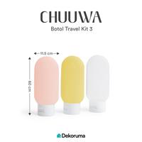Gambar Dekoruma CHUUWA Botol Travel Kit 3 pcs Untuk Shampoo Sabun dan Lotion dari Dekoruma Official Store Kab. Bekasi 2 Tokopedia