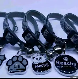 kalung kucing gratis custom nama dan pemilik  sebagai identitas hewan peliharan