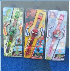 MC11-Jam Anak Digital LED Musik Watch New Karakter Super Hero & Girl JD760