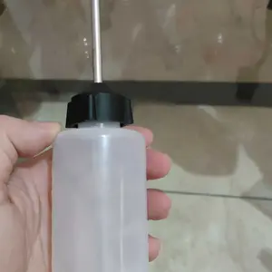 Auzeal Botol Oli Presisi 120ml dengan Ujung Pipa Besi Stainless untuk Motor Mobil Peralatan Bengkel dan Home Service