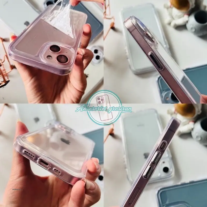 [ANTI KUNING] ORIGINAL !! ARMOUR MILITARY Case Akrilik Bening IPHONE 7 7+ 8 8+ SE 2 X XS MAX XR 11 12 13 14 15 PRO MAX 14+ 15+ PLUS Casing Transparan Hard Clear Case Premium Acrylic 4