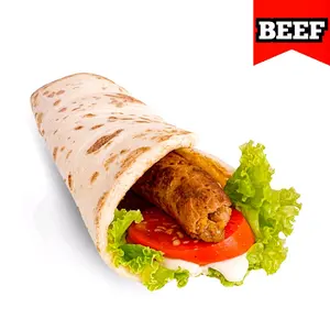 Kebab Algerian Noble Classic Beef (Asli Dari Algeria) Makanan Food Daging Pedas Saus Sapi Tortilla Roti Harum