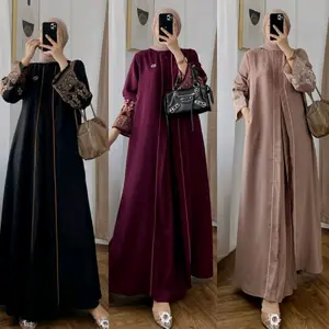 Gaun Abaya Wanita Muslimah dengan Desain Elegan dan Nyaman untuk Acara Formal dan Santai
