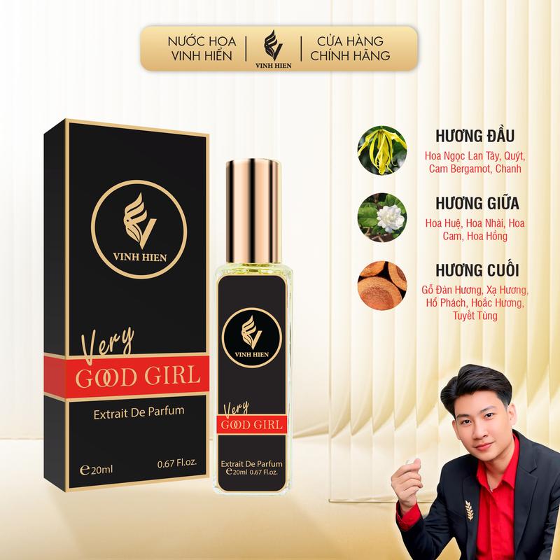 Nước Hoa Nữ VERY GOOD GIRL 20ML ( Extrait De Parfum ) - VINH HIEN PERFUME - xịt thơm cosmetic women