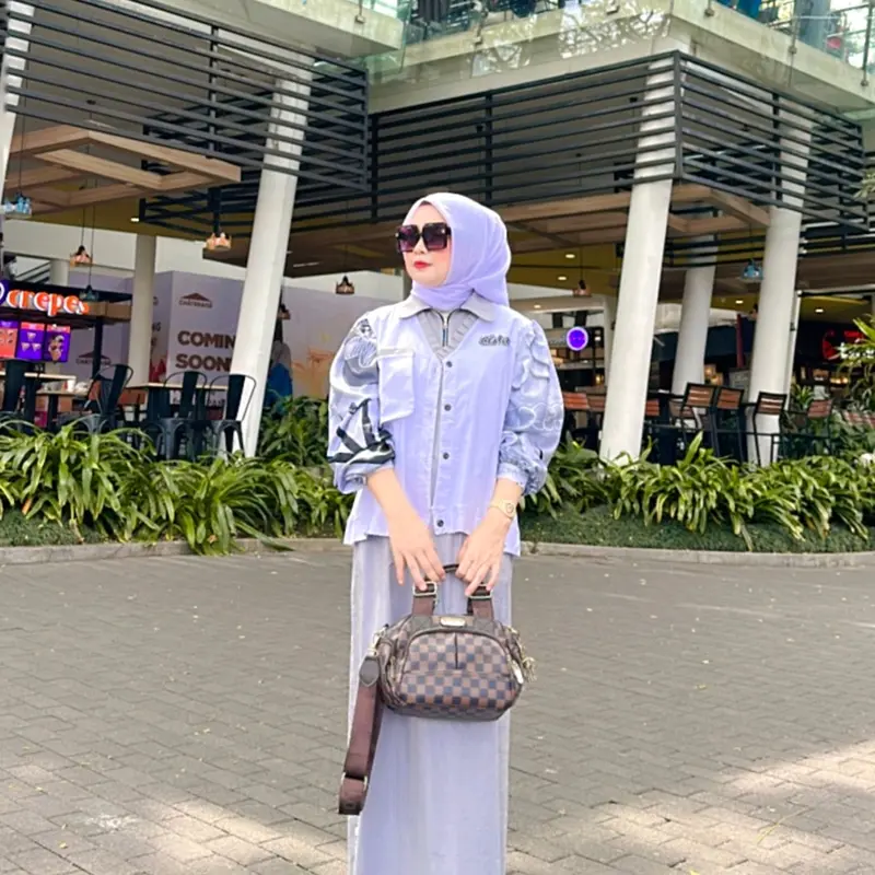 Set Jaket Agiez Millenium by Calistha - Baju Muslim Wanita - Katun Panjang 0