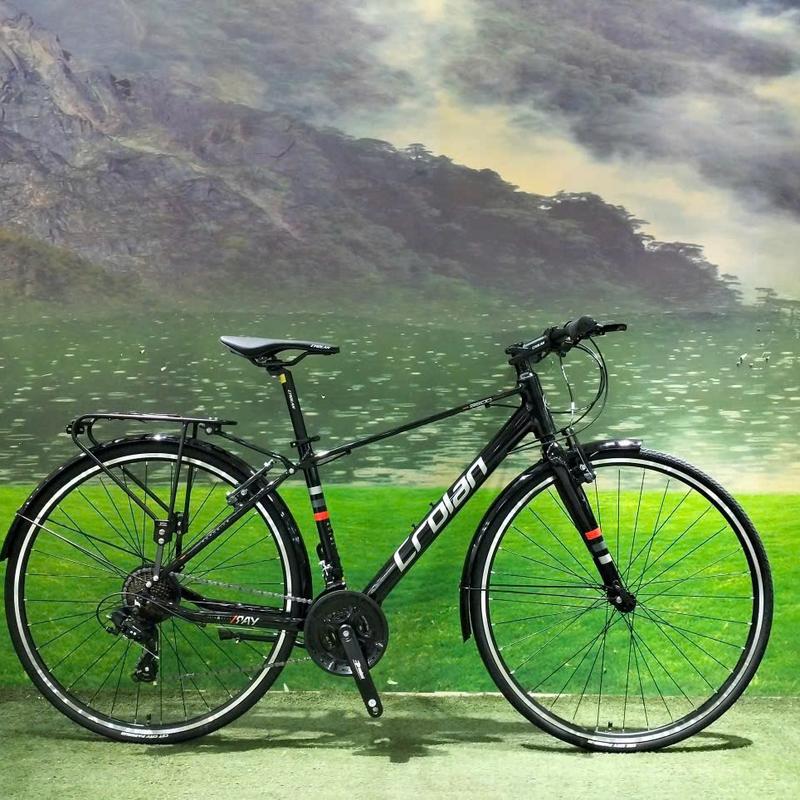Xe đạp Touring Corolan khung nhôm không mối hàn vành 700c kèm gacbaga chắn bùn