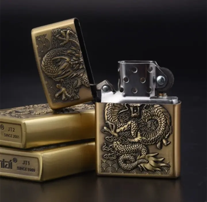 Pemantik Korek Naga Vintage Jadul Isi Minyak