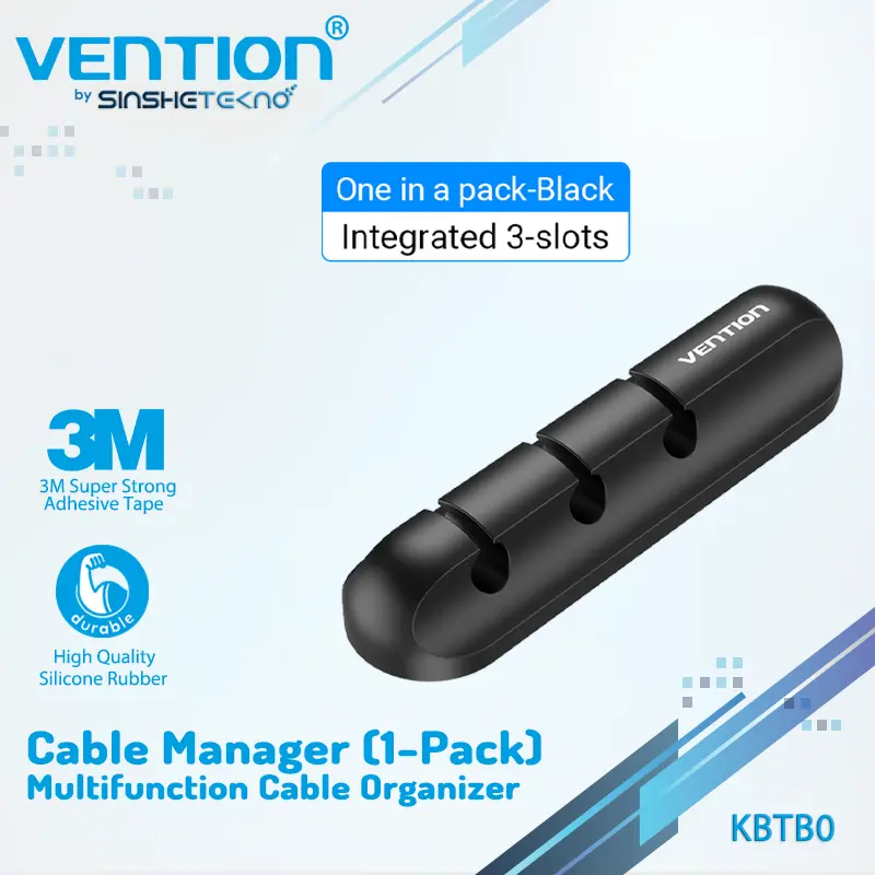 VENTION Multifunction Cable Manager Soft Silicone Elastic Organizer