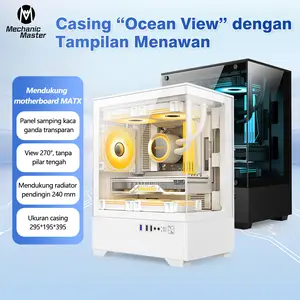 Mechanic Master PC Casing Tempered Glass MicroATX / ITX Gaming Case