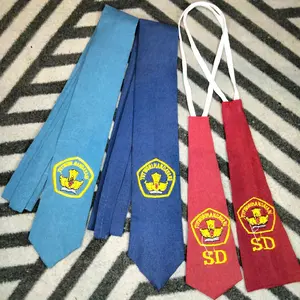 Dasi anak sekolah komplit SD SMP SMA dengan bordiran kuat