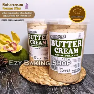 Buttercream Mocca / Coffee 500gr - Butter Cream siap pakai instant