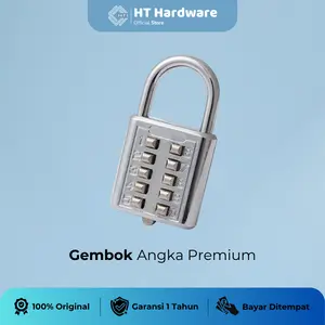 Gembok Angka Password HT Hardware Kombinasi 6/8/10 Digit 30-40mm