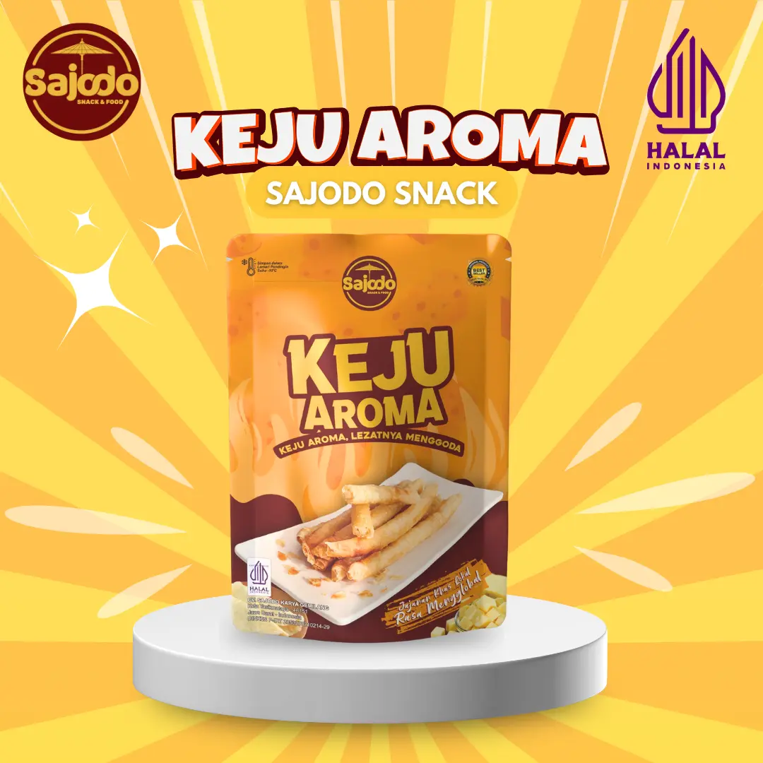 Keju Aroma Sajodo Snack isi 10 stick roll Cheese Powder
