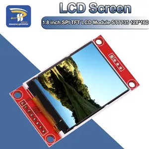 1.8 inch TFT LCD Module LCD Screen Module ST7735 SPI serial 51 drivers 4 IO driver TFT Resolution 128*160 For