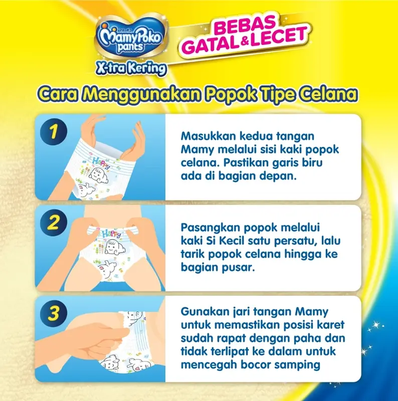 MAMYPOKO Pants Xtra Kering NBS44 S38 M32 L28 XL26 Mami Poko Popok Bayi Mamy Poko 5