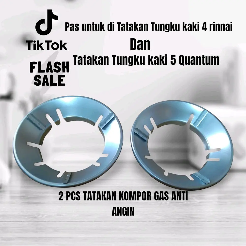 Tatakan Kompor Anti Slip  untuk tungku Rinnai kaki 4 dan Quantum tungku kaki 5 - Pelindung Angin & Api -,harga 2 pcs yah kak
