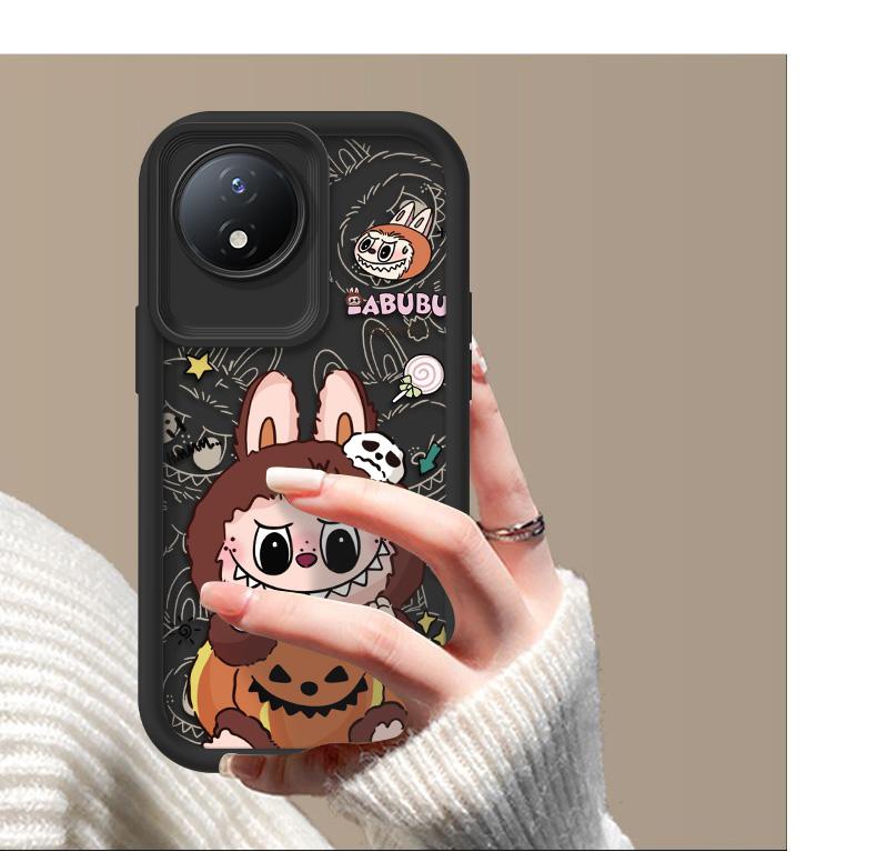 Product Introduction of Untuk VIVO Y02 Y02T Y02A Y02S Labubu Casing Jual panas Casing lembut untuk ponsel Bahan silikon Gaya baruKasus TPU Anti gores Kamera Cakupan Penuh Tahan benturan Kepala Kacamata Malaikat Kotak Pelindung Ponsel 12
