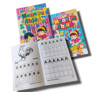 (1set) Buku Menulis Abjad 1a dan 1b Untuk  Anak Tk dan Paud Stationery