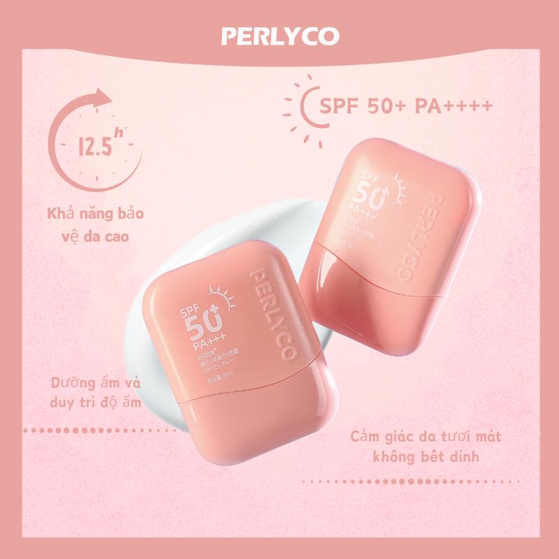 PERLYCO Kem Chống Nắng,3 In 1, Spf50+, Thích Hợp Cho Da Dầu Và Dễ Nổi Mụn, Kem Chống Nắng Nâng Tone Da Mặt, 60ml, Chống Thấm Nước Và Mồ Hôi, Kem Chống Nắng Dưỡng Trắng, Kem Chống Nắng Nắng Mặt 3