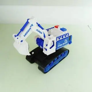 Mainan Excavator Beko Keruk - Excavator Backhoe Toys Anak Bergerak Baterai Lampu 4