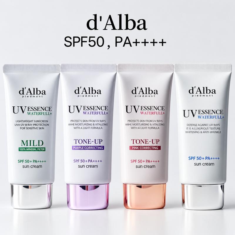 Kem chống nắng D 'ALBA Waterfull Sun Screen 50ml DAlba Dưỡng ẩm Làm sáng da Làm mới Nhẹ Chống nắng Mặt nước xanh Kem chống nắng