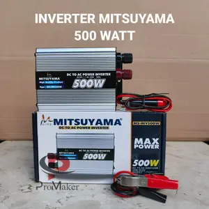Power Inverter 500 Watt Mitsuyama DC to AC MS INV 500W Original