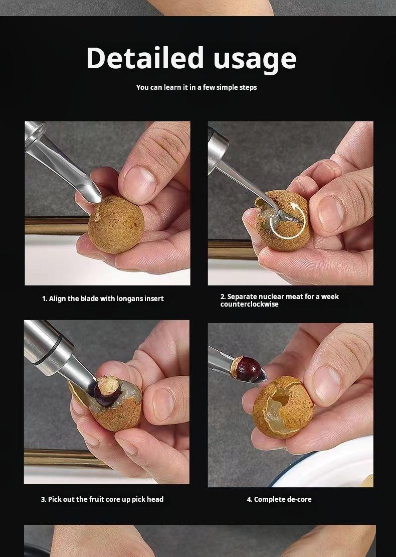 Product Introduction of Mặt dây chuyền bằng thép không gỉ, để sử dụng trong gia đình, Mặt dây chuyền gia dụng, Mặt dây chuyền loại bỏ dây tôm, Mặt dây chuyền máy đào bóng longan 6