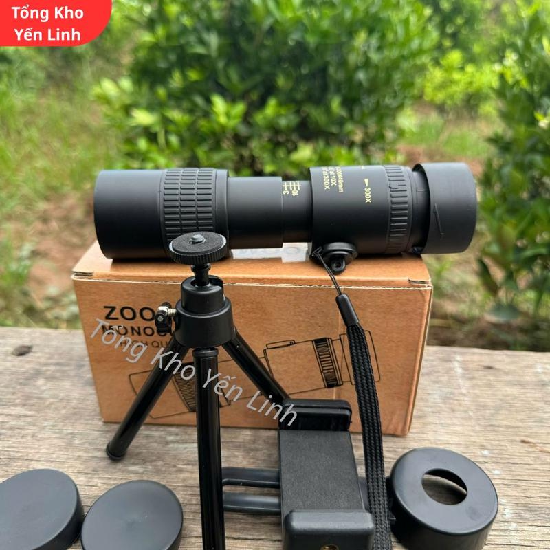   TẶNG Chân và Kẹp Điện Thoại  Ống Nhòm Đơn 300X Siêu Zoom Siêu Nét Cực Xa – Quan Sát Xa Từng Chi Tiết – Chụp Quay Ổn Định – Tổng Kho Yến Linh 