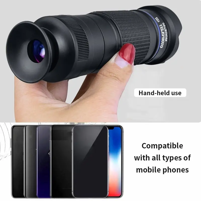 Lensa Apexel 36X Lensa Tele Zoom HP Lensa Apexel 36x Original Telezoom Universal Bermata HD Ponsel Camera Optik Dengan Tripod 5