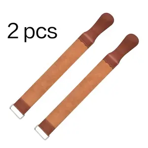 Genuine Leather Sharpening Strap Barber Straight Razor Shave Sharpening Sharpener Folding Knives Polishing Sharpening Belt - SET C choice
