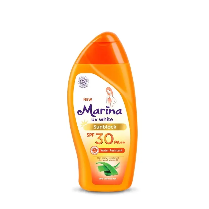 Marina SUNBLOCK SPF30PA+++ water resistent / handbody marina Waterproof Lotion Tubuh 2