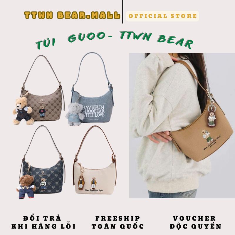 [HỎA TỐC HCM]  Túi đeo chéo, đeo vai bản vải GUOO- TTWN BEAR THÁI LAN chính hãng