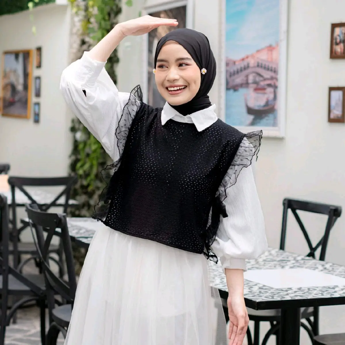 outer wanita // outer brukat wanita // rompi wanita // korean style