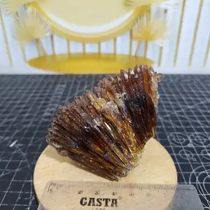 Natural Batu Amber Calcite Cluster (1) Asli Batu Alam