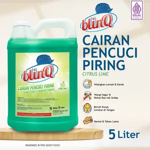 blinQ Sabun Cuci Piring Anti Lemak & Bau / Dishwashing Liquid Citrus Lime - 5L