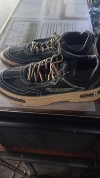 Product Review of Sepatu Casual Pria Import 121209 Shoes Sport Sneakers Kerja Kuliah (WITH BOX) Canvas Olahraga Running Coklat Hitam from A**f T** 2