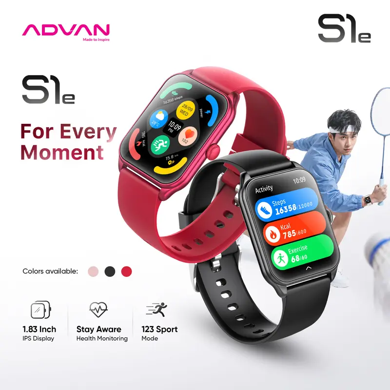 [NEW LAUNCH] Advan Smartwatch S1e NEW 1.83” IPS Custom Watch Face ...