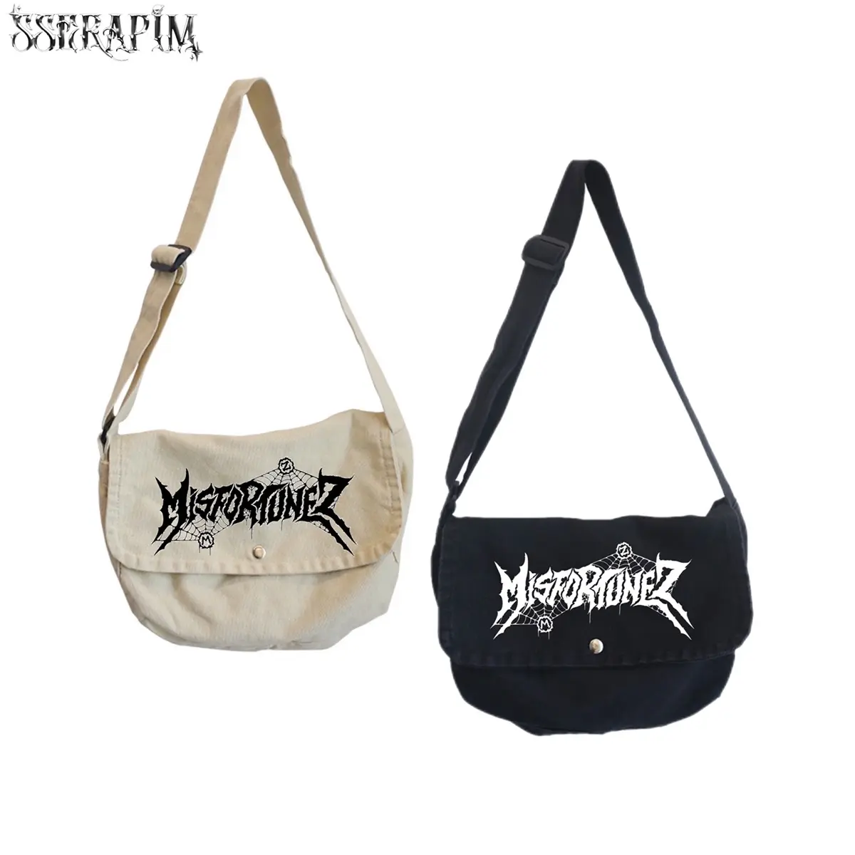 ￼Sserapim - Misfortunez Bag Tas Distro Tas Canvas Tas Selempang Skena Tas Canvas Tas Pria Kece Tas Canvas Wanita Tas Canvas Slingbag Tas Canvas Tote Bag Tas Canvas Korean Style Y2K Tas Selempang Pria Tas Sekolah Kanvas