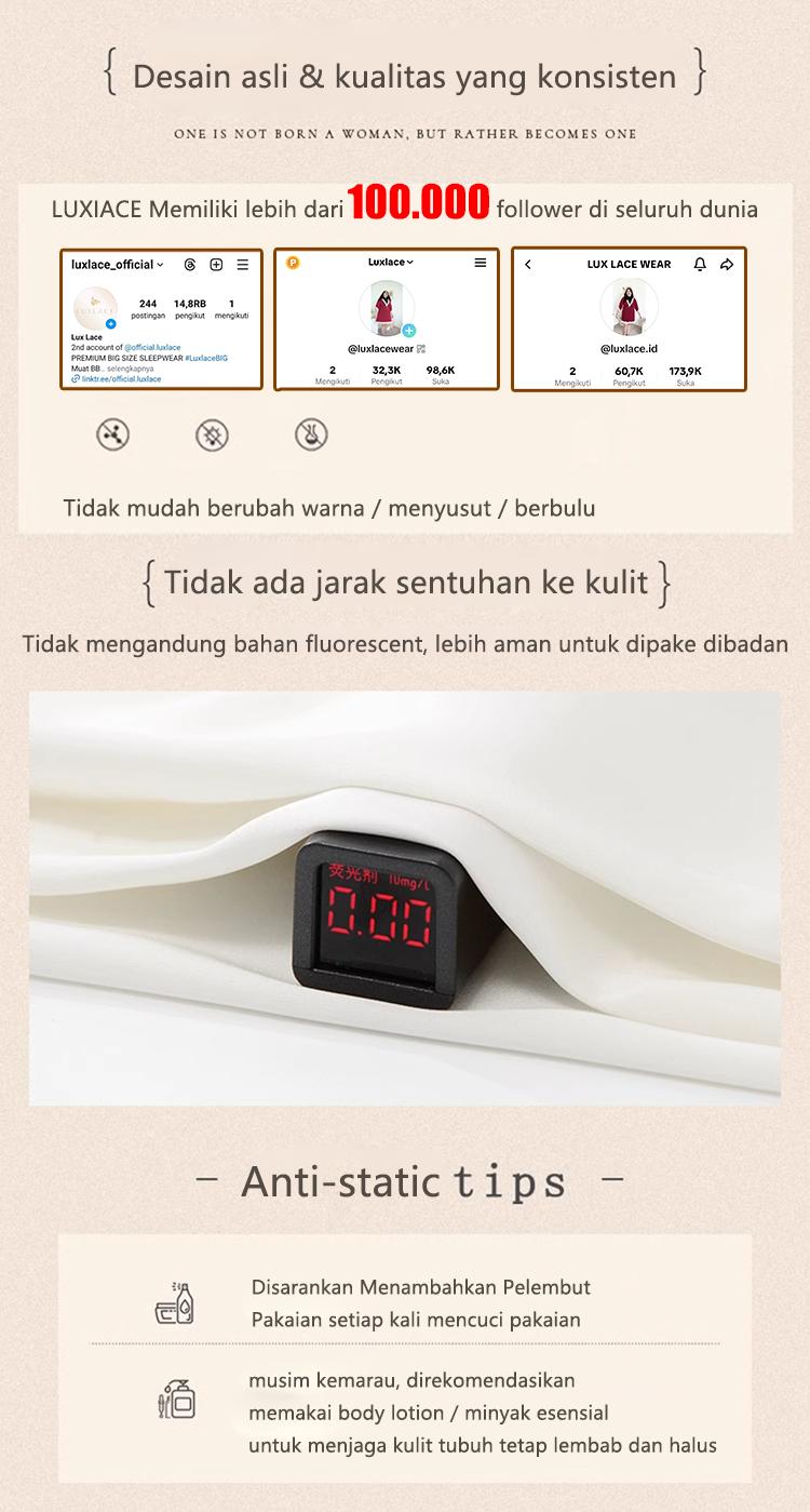 Luxlace daster dress katun Rok kecantikan seksi perspektif godaan kait kumpulkan renda berongga keinginan murni