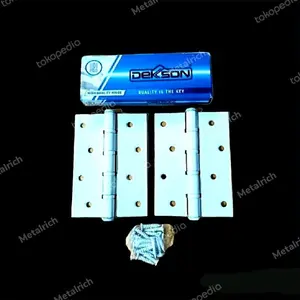 Engsel Nylon Dekson 3" & 4" Putih - Engsel Pintu Nylon Dekson Putih