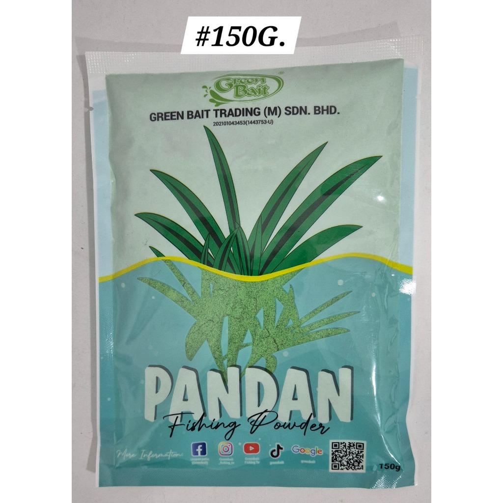 Pandan Green Bait Fishing Powder 150gram Pancing Ikan Memancing Serbuk Umpan Bait Pandan Banana Strawberry Patin Tongsan Rohu