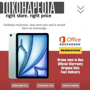 Apple iPad Air Gen 8 M4 Chip 2026 11" 1TB 512GB 256GB 128GB Space Grey Blue Purple Starlight Garansi Resmi