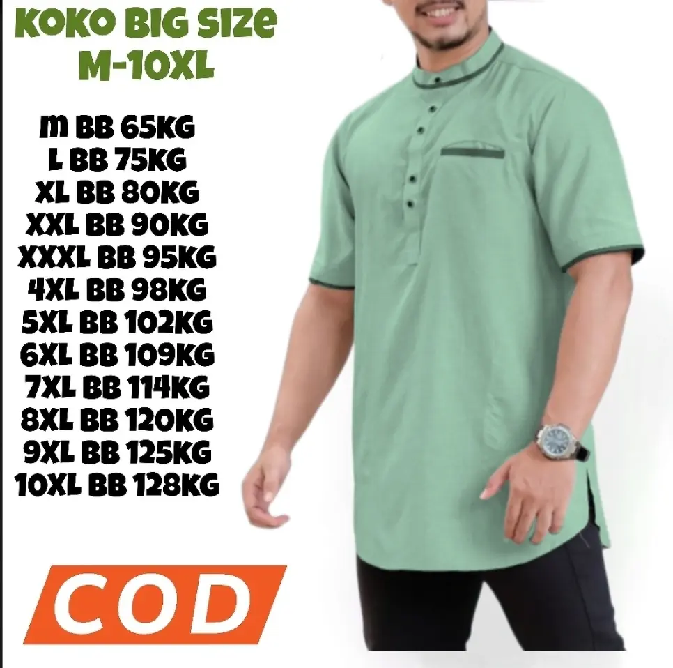 C&R koko pakistan terbaru tipe paryasi garis tangan baju muslim terkini bahan cottun toyobo pakaian peria dewasa bisa untuk berbagai acara maupun ber ibadah Katun Tebal Tebal Katun Pendek Pria Panjang
