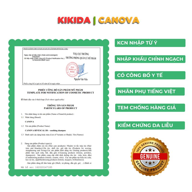 Product Introduction of Chuyên Nấm Gàu Viêm Da Tiết Bã - Dầu Gội Kem Bôi Canova Rivescal DS Nhập Khẩu Chính Hãng Từ Ý 4